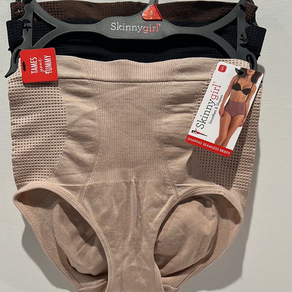 NWT Skinny Girl Smoothers & Shapers (3) Pack in Black, Beige and Brown.